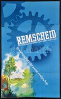 Remscheid Die bergische Export- und Werkzeugstadt, plakát, hajtott, 82×50 cm
