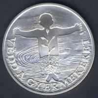 1989. 500Ft Ag "Védd a gyermeket" T:BU Csak 10.000db! Tanúsítvánnyal!