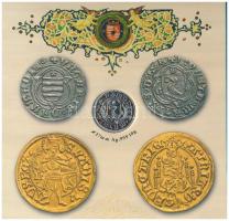 2008. 1Ft-100Ft 7klf db + Mátyás denár Ag fantáziaverete "Reneszánsz emlékév" dísztokos fo...