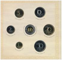 2008. 1Ft-100Ft 7klf db + Mátyás denár Ag fantáziaverete "Reneszánsz emlékév" dísztokos fo...