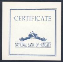 1998. 750Ft Ag "Budapest egyesítésének 125. évfordulója" T:PP Tanúsítvánnyal!