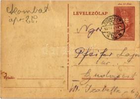 1942 Pfeifer György KMSZ (közérdekű munkaszolgálatos) levele családjának a munkatáborból. Pfeifer Lajosnak címezve / WWII Letter of a Jewish labor serviceman to his family from the labor camp. Judaica (EK)