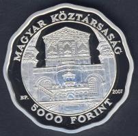 2007. 5000Ft Ag "Debreceni Református Nagytemplom" T:PP Csak 6000db! Tanúsítvánnyal!