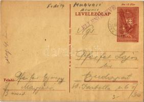 1942 Pfeifer György zsidó I/3. KMSZ (közérdekű munkaszolgálatos) levele édesapjának Pfeifer Lajosnak a munkatáborból / WWII Letter from a Jewish labor serviceman to his father from the labor camp. Judaica (fa)