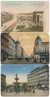 Budapest - 6 db régi városképes lap / 6 pre-1945 town-view postcards