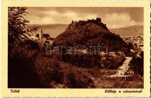 Fülek, Filakovo; Látkép a várrommal / castle ruins, general view