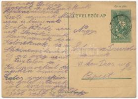 1935 Schvarcz Dávid zsidó KMSZ (közérdekű munkaszolgálatos) levele édesanyjának Schvarcz Dávidnénak a kőszegi munkatáborból / WWII Letter of a Jewish labor serviceman to his mother from the labor camp of Kőszeg. Judaica (fa)