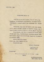 1944 Serédi Jusztinián hercegprímás aláírása levélen