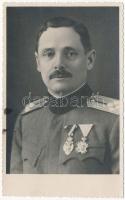 1934 Eszék, Osijek, Esseg; Schram Ferdinanán katona kitüntetésekkel / Hungarian soldier with medals. photo
