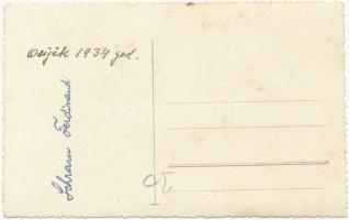 1934 Eszék, Osijek, Esseg; Schram Ferdinanán katona kitüntetésekkel / Hungarian soldier with medals....