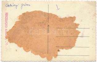 Kassa, Kosice; Csetényi János és katonatisztek csoportképe kitüntetésekkel és kardokkal. Hriczu Foto...