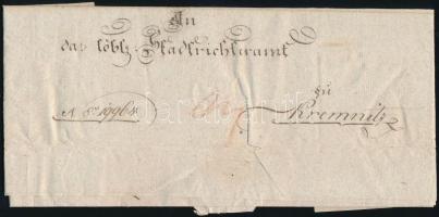 1808 Hivatalos levél szignettás papíron