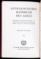 Genealogisches Handbuch der Adels. Band VI. Reprint. Aranyozott egészvászon kötésben