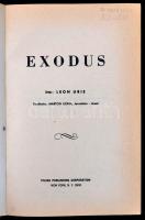 Leon Uris: Exodus. New York, é.n. Pilvax. Kiadói félműbőr kötésben, szép állapotban