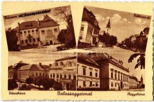 Balassagyarmat, Múzeum, Rákóczi út, városháza, megyeháza