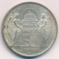 1939. 5P Ag "Horthy balra" T:1- patina Adamo P8.2