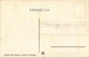 Kőröshegy (Balatonföldvár), Belső utca, gyógyszertár, Római katolikus templom. Komjádi Mór kiadása é...