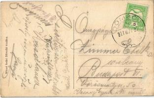 1911 Dömsöd, vasútállomás. Weisel Isráel kiadása