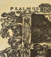 Ágotha Margit (1938-2015 ): Psalmus Hungaricus. Fametszet, papír, jelzett, üvegezett keretben, 43×32...