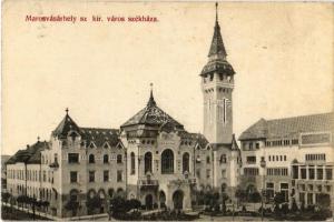 Marosvásárhely, Targu Mures; Városháza. Kiadja Porjes S. Sándor 27. sz. 1913. / town hall (EB)