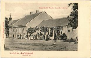Apátfalva (Csanád m.), Fő tér, Fendler Gusztáv üzlete és saját kiadása