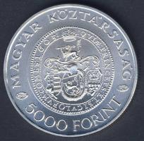 2005. 5000Ft Ag "Bocskai István" T:BU Csak 3000db! Tanúsítvánnyal!