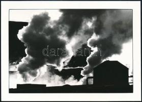 Gabriele Urbanek bécsi fotóművész pecséttel jelzett, vintage fotója, 12,7x17,5 cm