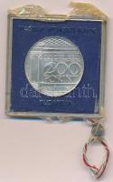 1977. 200Ft Ag "Nemzeti Múzeum" eredeti, plombált, ragasztott MNB tokban T:BU 
Adamo EM55