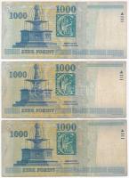 1998. 1000Ft "DA" + 1999. 1000Ft "DC" + 2000. 1000Ft "DB " Millennium&...