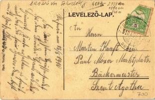 1910 Barcarozsnyó, Rozsnyó, Rosenau, Rasnov; Burg / Barcarozsnyó vára. Phot. Verlag G. Gutt / Cetate...