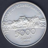 2008. 5000Ft Ag "Siklósi Vár" T:BU Csak 4000db! Tanúsítvánnyal!