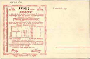 Arad, vár, hátoldalon sorsjegy / Cetatea Aradului / fortress, castle, lottery ticket on the backside