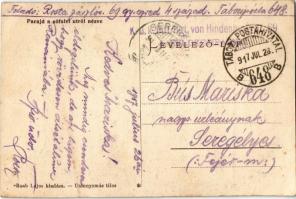 1917 Parajd, Praid; a sófalvi útról nézve. Kiadja Raab Lajos / general view + "K.u.K. Inft. Rgt...