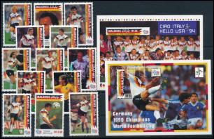 1992 Labdarúgó-világkupa 1994, USA sor + blokksor, Football World Cup 1994, USA set + blockset Mi 1758-1770 + Mi 236-237