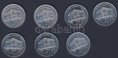 1992. 200Ft Ag "MNB" (7x) T:BU,2