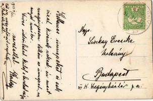 1913 Felsőstubnya, Horná Stubna; látkép templommal / general view with church