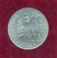 1984. 500Ft Ag "Nyári Olimpiai Játékok - Los Angeles" eredeti tokban, tanúsítvánnyal T:BU ...