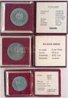 1982. 100Ft Cu-Ni "Labdarúgó Világbajnokság 1982" eredeti MNB tokban tanúsítvánnyal + 1983...