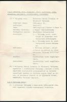 1985 Az újjáalapított Berzsenyi Dániel Irodalmi és művészeti Társaság alapszabály tervezete. 250 pld...