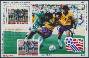 Football World Cup 1994 stamp + block, Labdarúgó-világkupa 1994 bélyeg + blokk