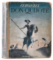 Cervantes: Don Quijote de la Mancha. Átdolgozta: Radó Antal. Dore Gusztáv rajzaival. Bp.,én.,Lampel R. (Wodianer F. és Fiai) Rt. Kiadói félvászon-kötés, kopott borítóval, javított, sérült gerinccel.