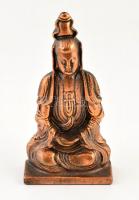 Fém Buddha figura 16 cm