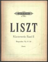 Liszt: Werke für Klavier zu 2 Händen. Szerk.: Sauer, Emil. 1. köt.: Rhapsodien 9-16. Lipcse, é. n., C. F. Peters. Papírkötésben, jó állapotban.