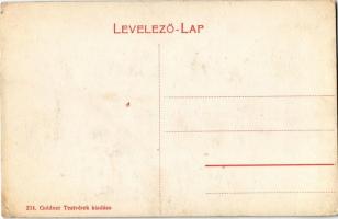 Körmöcbánya, Kremnitz, Kremnica; Alsó utca, Holzmann Gyula és Langer Mór üzlete / street view with s...