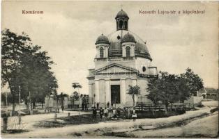 1914 Komárom, Komárnó; Kossuth Lajos tér, kápolna. Laky Béla kiadása / square, chapel