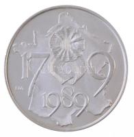 Fritz Mihály (1947-) 1989. "MÉE Szeged / Francia Forradalom 1789-1989" peremén jelzett Ag ...