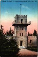 1915 Kőszeg, Kilátótorony az Írott-kő tetején (a Dunántúl legmagasabb pontja). Kiadja Róth Jenő
