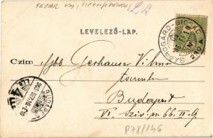 1905 Lovasberény, látkép a Tabán hegyről nézve. Kiadja Vértes Károly + "SÁRBOGÁRD - BICSKE 280 ...