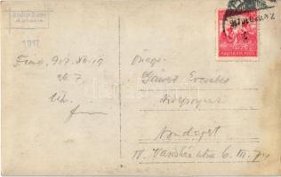 1917 Fiume, Rijeka; Susak  (Sussak), Gruzic Fabrica Pellami / Croatian-Italian border, factory, rail...