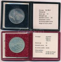 1981. 100Ft Ni "FAO I. - Világélelmezési nap" eredeti tokban, tanúsítvánnyal + 1984. 100Ft...